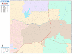 La Mesa Digital Map Color Cast Style